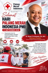 Dr. Bonar P. Krisnanto: Hari PMI Momentum Memperkuat Solidaritas Bangsa